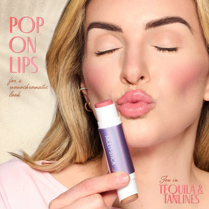 Double-Ended Cream Blush & Bronzer Multi Stick – Free Dual Blending Brush | Multi-Use Cheek & Lip Tint Stick
