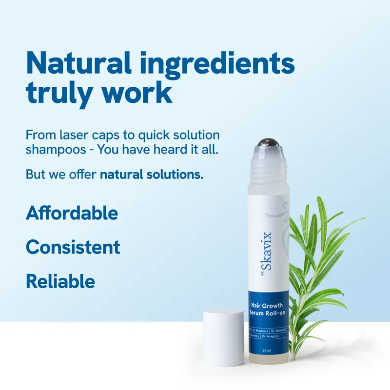 Hair Growth Roll-On Serum – See hair growth in 4 weeks-